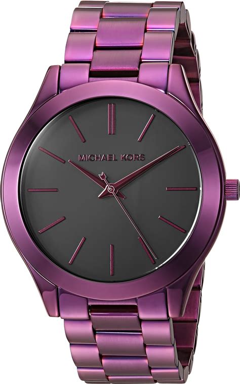 michael kors purple watch mk3551|Michael Kors Slim Runway MK3551 Women Purple.